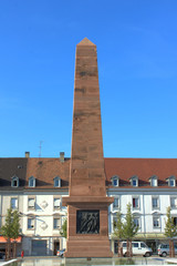 Fototapeta premium Monument General Abbatucci de Saint-Louis (Haut-Rhin) France