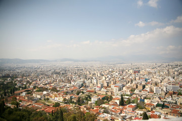 aerial view of  city 
