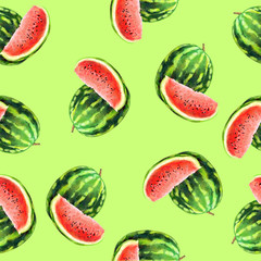 Watermelon. Texture, watermelon pattern pattern isolated on a color background.