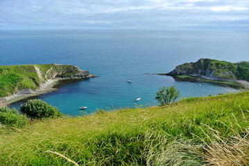 Lulworth Cove, West Lulworth an der Jurassic Coast in Dorset im Süden Englands
