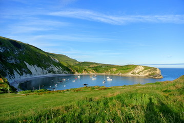 Lulworth Cove, West Lulworth an der Jurassic Coast in Dorset im Süden Englands