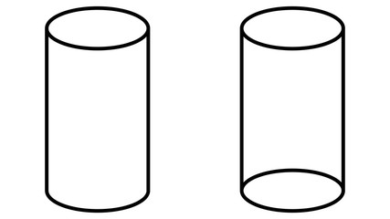 Geometry cylinder vector - obrazy, fototapety, plakaty