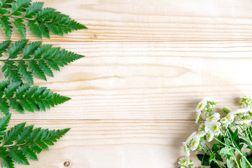 Frame for greeting card. Background for a banner with flowers, gift and space for copywriting. Template banner with flower for design. Flower banner