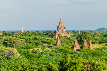 Skyline of Bagan temples, Myanmar