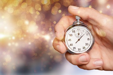 Stopwatch in Human Hand, Timer