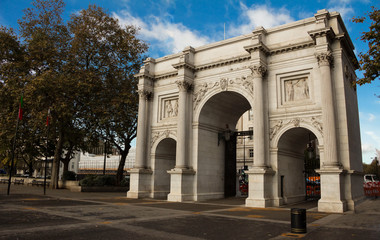 Fototapeta na wymiar The famous Marble Arch , London,England, United Kingdom.