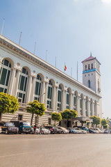Obraz premium YANGON, MYANMAR - DECEMBER 15, 2016: Building of Myanmar Port Authority in Yangon.
