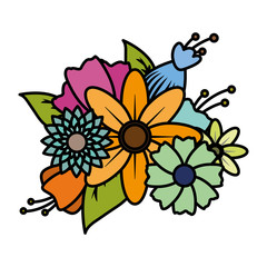 flowers leaves decoration