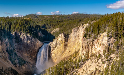 Waterfalls Crashing in Gorge