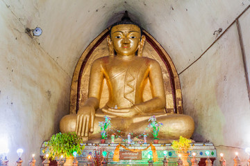 Buddha in Mahabodhi temple in Bagan, Myanmar