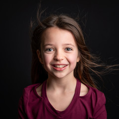 9 years old girl portrait