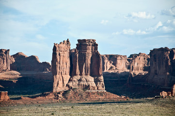 Single rock in Monument Valley, USA