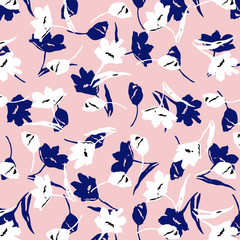Ditsy floral pattern, seamless in vector.
