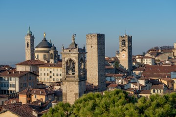 the towers of bergamo