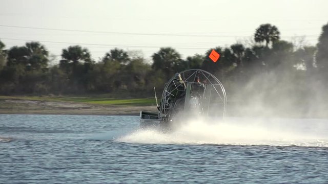 Airboat in everglades