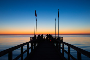 pier at weissenhauser strand in Germany