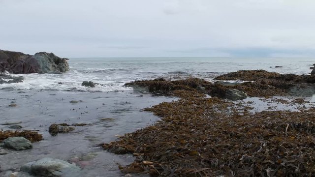 Porthallow Bay in Cornwall in South West England