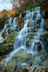 Small waterfall cascade