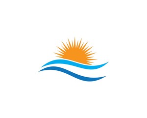 Obraz premium Water wave Logo