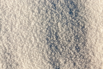 Snow drifts in winter
