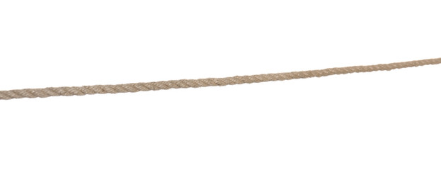 Old rope on white background. Simple design