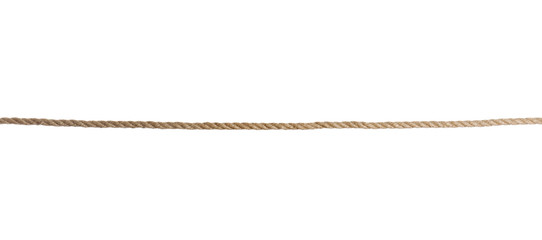 Naklejka premium Old rope on white background. Simple design
