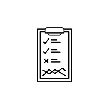 factory, clipboard icon. Element of production icon for mobile concept and web apps. Thin line factory, clipboard icon can be used for web and mobile
