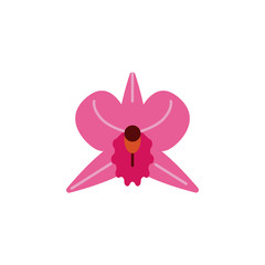Herb, orchid icon. Element of herb icon for mobile concept and web apps. Detailed Herb, orchid icon can be used for web and mobile