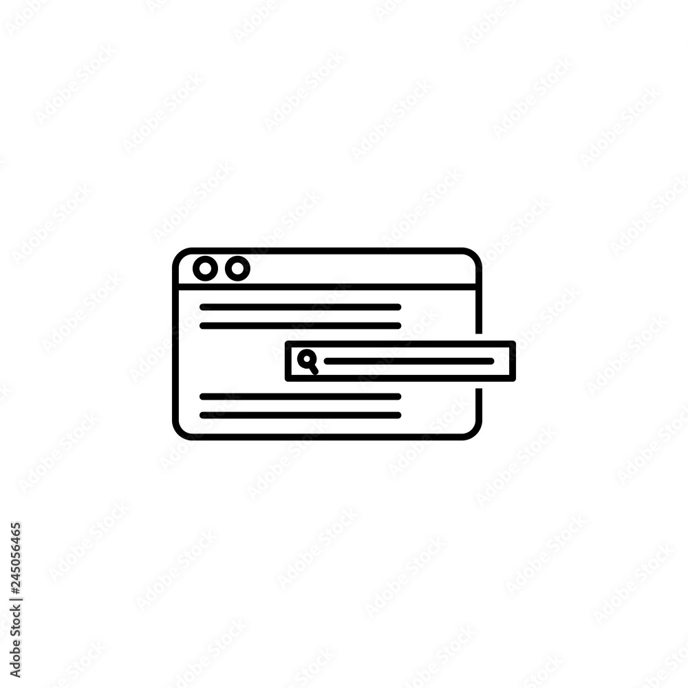 Poster data, search icon. element of technological data icon for mobile concept and web apps. thin line dat