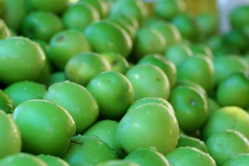 Green jujube on street food