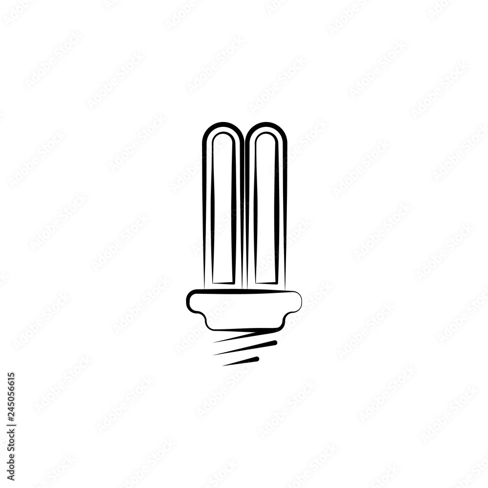 Aufkleber light bulb icon. element of lighting icon. thin line icon for website design and development, app de