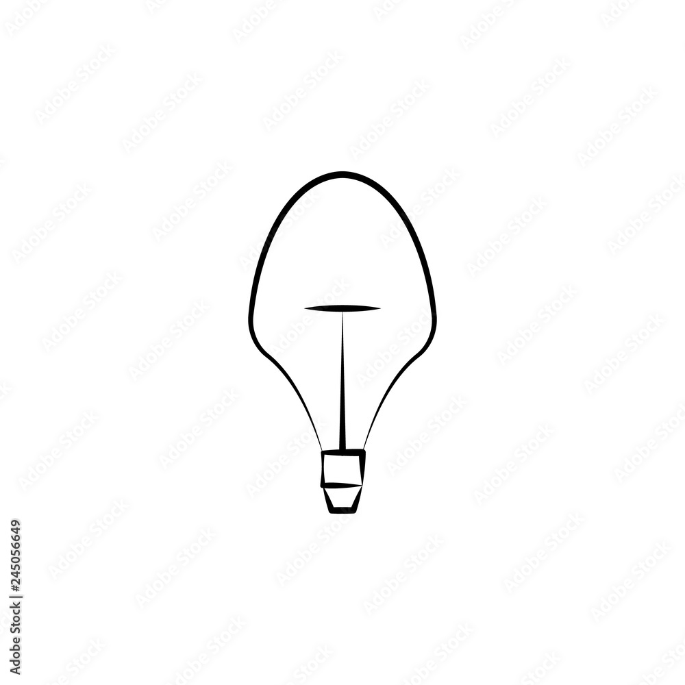 Aufkleber light bulb icon. element of lighting icon. thin line icon for website design and development, app de