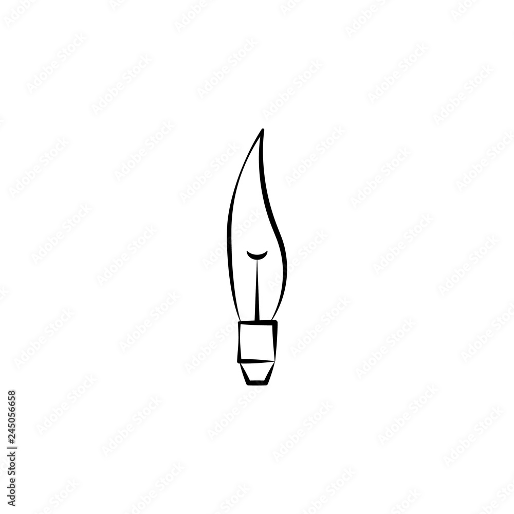 Aufkleber light bulb icon. element of lighting icon. thin line icon for website design and development, app de