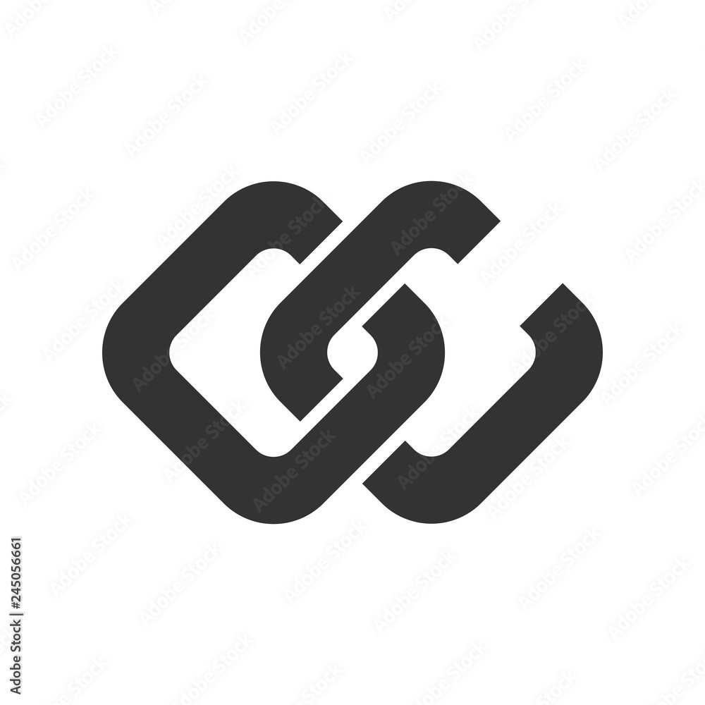 Wall mural letter c and o vector logo.