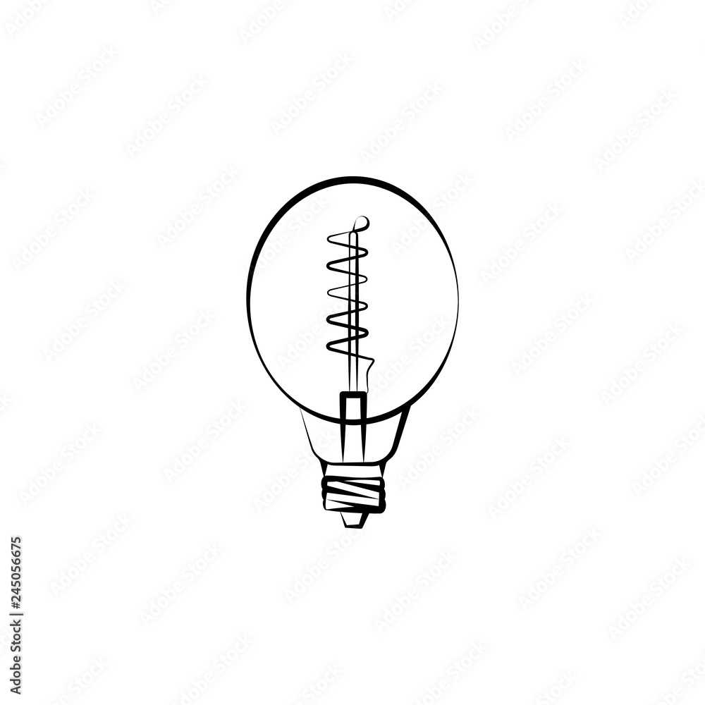 Aufkleber light bulb icon. element of lighting icon. thin line icon for website design and development, app de