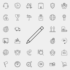 pen icon. logistics icons universal set for web and mobile