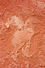 アート的で、グラフィックな艶やかな壁面