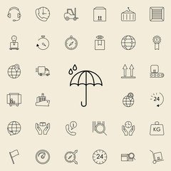raindrop icon. logistics icons universal set for web and mobile