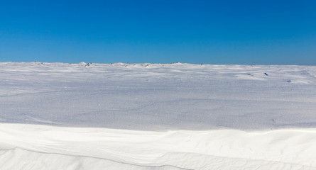 Deep snowdrifts