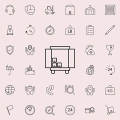 unload goods car icon. logistics icons universal set for web and mobile
