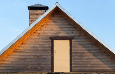 old entrance loft roof door