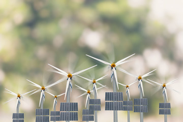 Wind turbines, solar systems, senphlangngan For the world's technology.