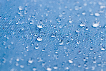 Drops of water repels material