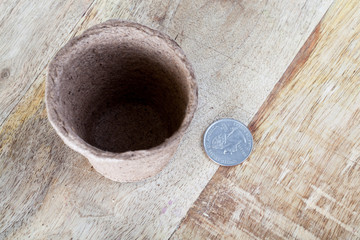 Fototapeta na wymiar Coin pot empty
