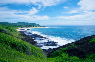 ハワイ,オアフ島,ハロナ潮吹き岩