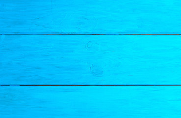 Uniform texture of light blue wooden boards close-up.