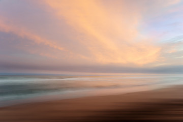 Fototapeta na wymiar beach, sand, clouds, sunrise, sea