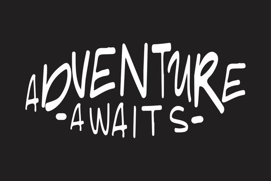 Adventure hand lettering for your design