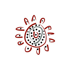 Aboriginal art logo design
