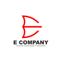 E letter logo design